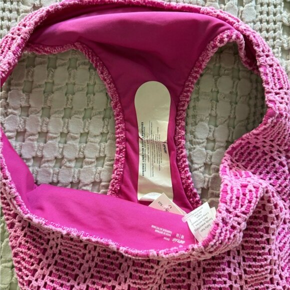 NEW Aerie Pink Crochet Bikini‎ Bottom Size M - Picture 5 of 5